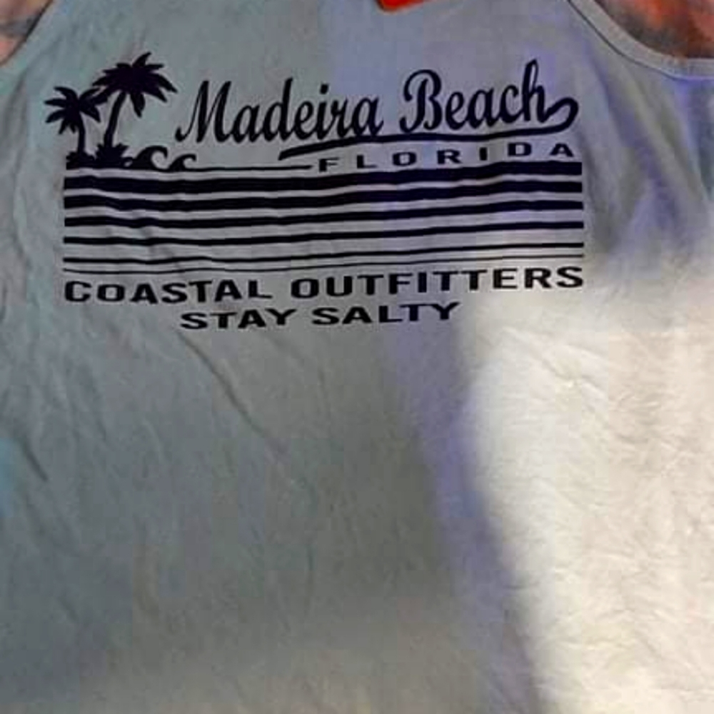Beautiful light blue new womens tank top us vintage brand